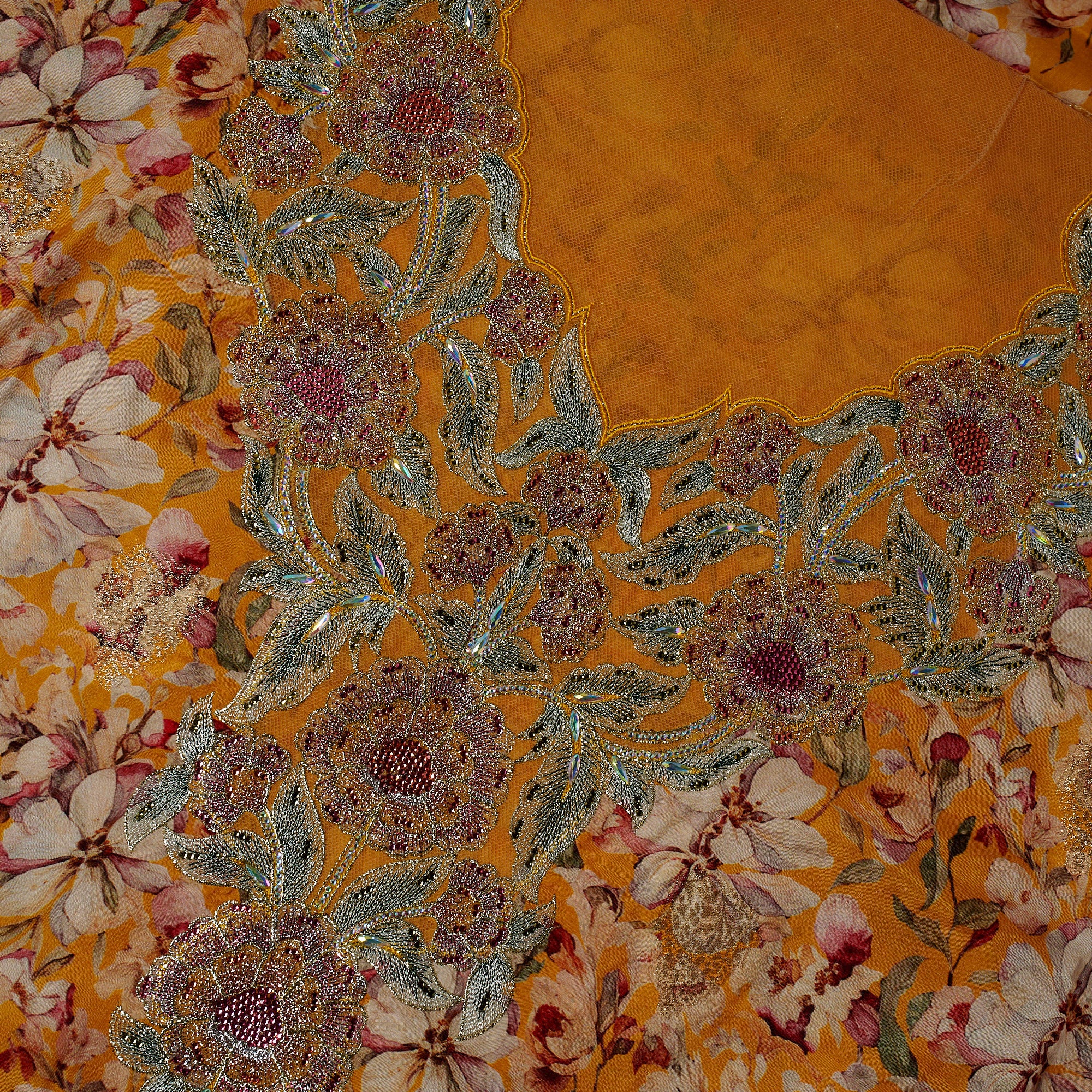 NFB Cotton Zari Jalabiya III — Heritage Emirati Embroidered Dress 3.5m