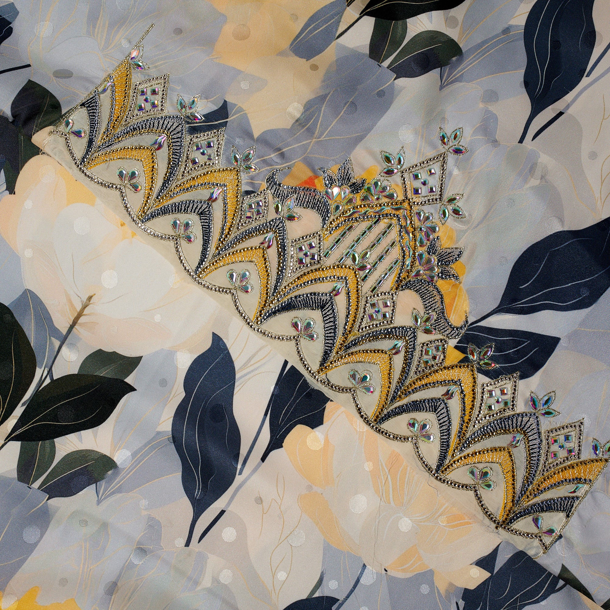 NFB Jacquard Silk Jalabiya II — Elegant Wedding and Occasion Dress UAE