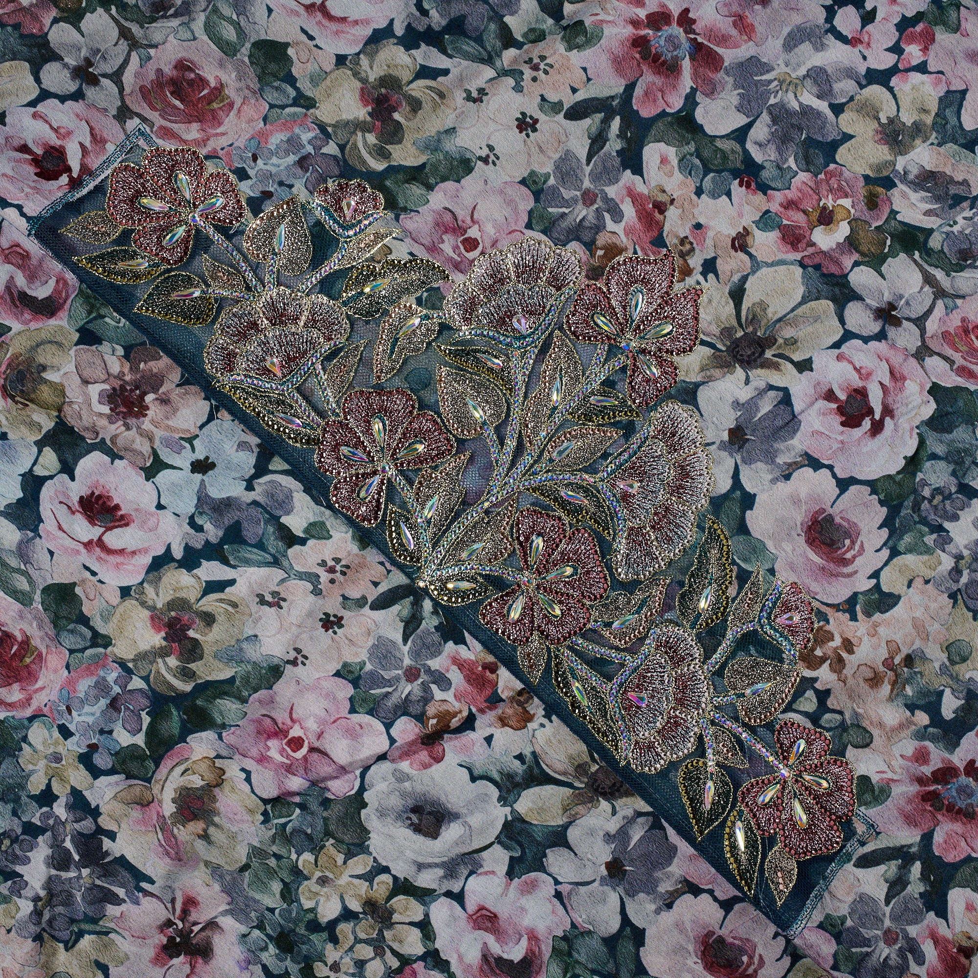 Viscose Silk Jalabiya III Detail — Smooth Drape Emirati Dress Noora Fares