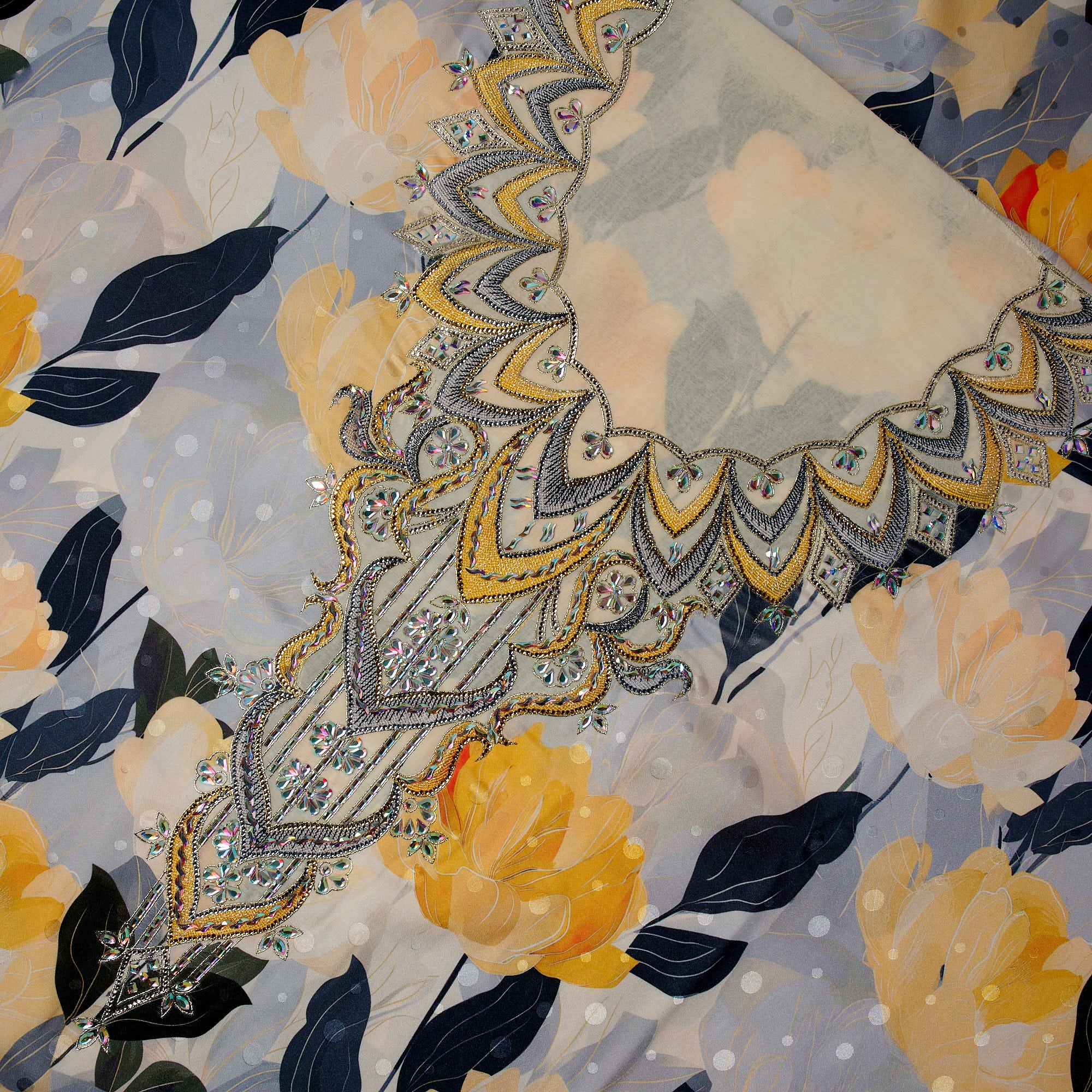 Jacquard Silk Jalabiya